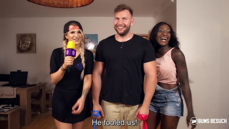 German porn star Josy Black surprises amateur and enjoys interracial fuck